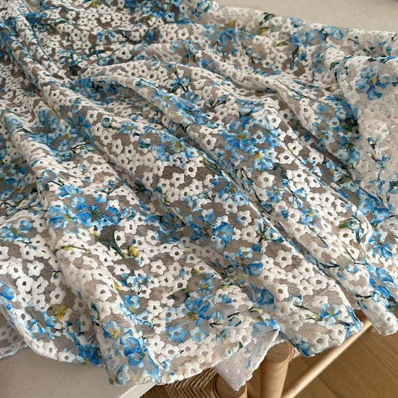 Light Blue Bronx and Banco Off the Shoulder Mermaid Dress - Picture 7 of 9